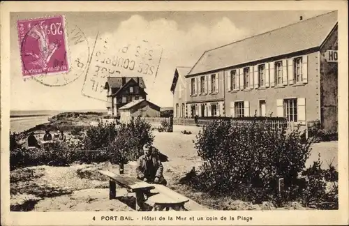 Ak Port Bail Manche, Hotel de la Mer et un coin de la Plage