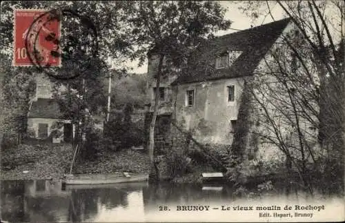 Ak Brunoy Essonne, Le vieux moulin de Rochopt