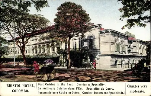 Ak Colombo Ceylon Sri Lanka, Bristol Hotel