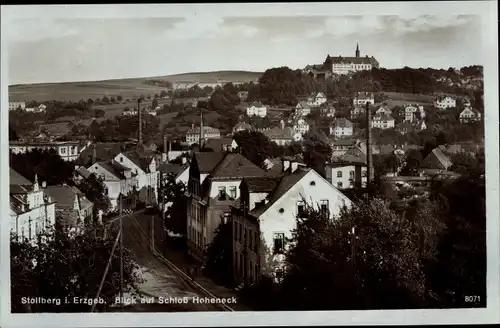 Ak Stollberg im Erzgebirge, Blick auf Schloss Hoheneck