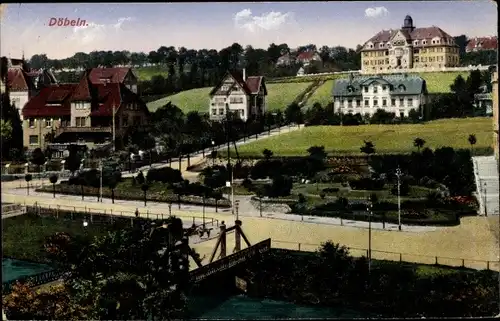 Ak Döbeln Sachsen, Panorama vom Ort