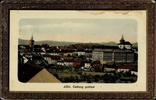 Präge Passepartout Ak Jičín Jitschin Region Königgrätz, Celkovy pohled