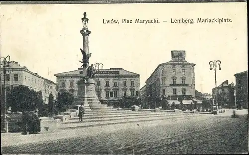 Ak Lwów Lemberg Ukraine, Plac Maryacki, Mariackiplatz