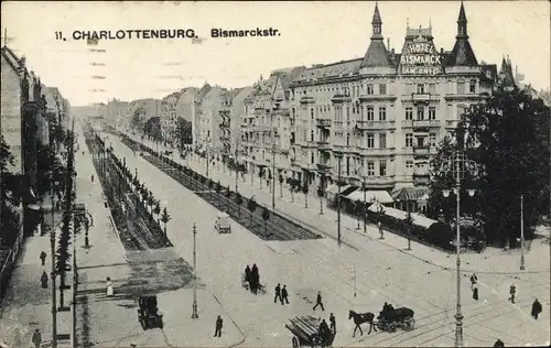 Ak Berlin Charlottenburg, Bismarckstraße, Hotel Bismarck