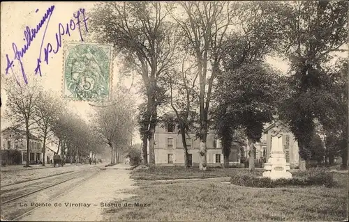 Ak Viroflay Yvelines, Statue de Maze