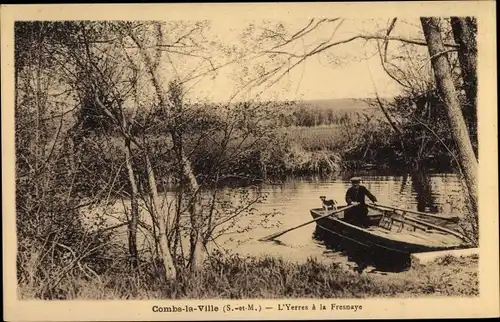 Ak Combs la Ville Seine et Marne, L´Yerres à la Fresnaye