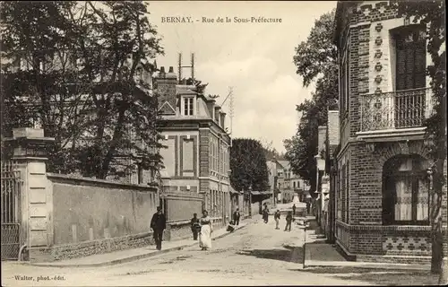 Ak Bernay Eure, Rue de la Sous Prefecture