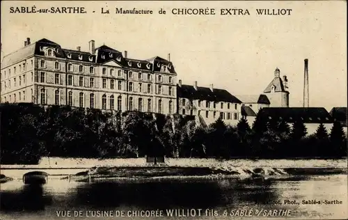 Ak Sablé sur Sarthe Sarthe, La Manufacture de Chicoree Extra Williot