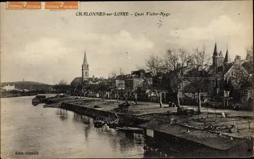 Ak Chalonnes Maine et Loire, Quai Victor Hugo
