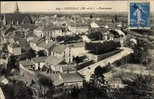 Ak Brissac Maine et Loire, Panorama