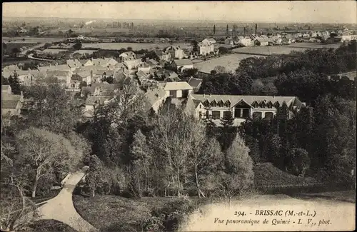 Ak Brissac Maine et Loire, Vue panoramique de Quincé