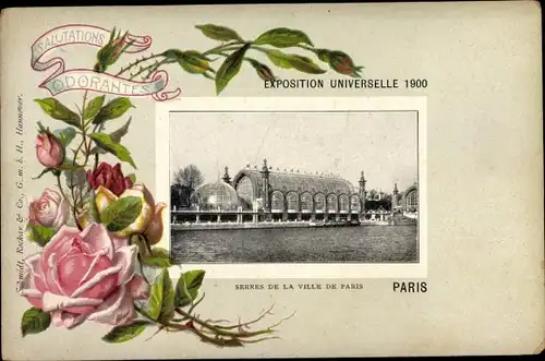 Passepartout Ak Paris, Exposition Universelle de 1900, Serres de la Ville