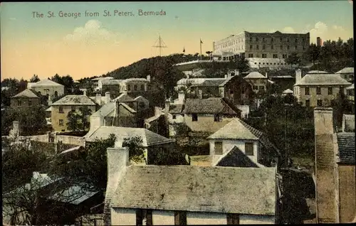 Ak St George's Bermuda, View from St Peter's church