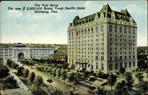 Ak Winnipeg Manitoba Kanada, Fort Garry, Grand Trunk Pacific Hotel