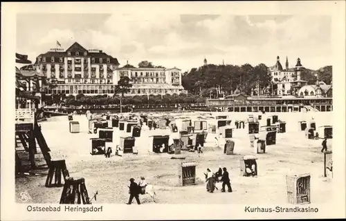 Ak Ostseebad Heringsdorf auf Usedom, Kurhaus, Strandcasino