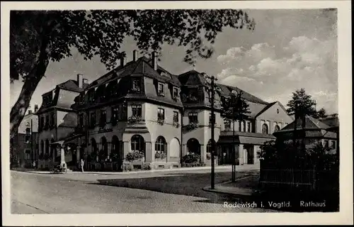 Ak Rodewisch im Vogtland Sachsen, Rathaus