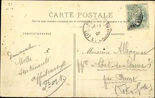 Ak La Chapelle-Gauthier Seine et Marne, La Grande Rue, Hotel du Lion d'Or