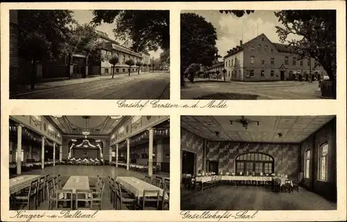 Ak Crossen Zwickau in Sachsen, Gasthof Crossen an der Mulde, Innenansicht