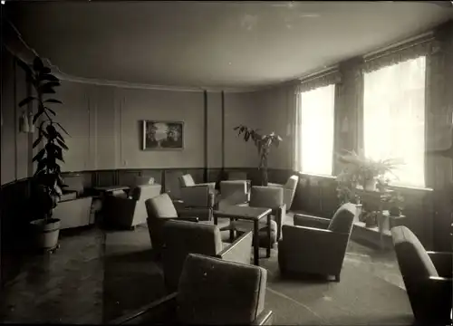 Ak Antonshöhe Breitenbrunn Erzgebirge, Sanatorium, Klubzimmer