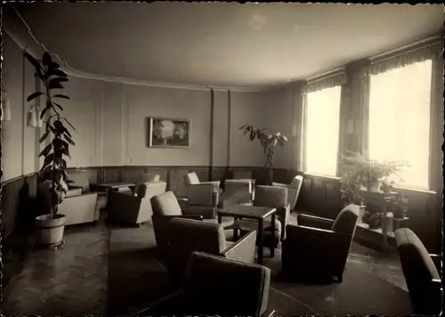 Ak Antonshöhe Breitenbrunn Erzgebirge, Sanatorium, Klubzimmer