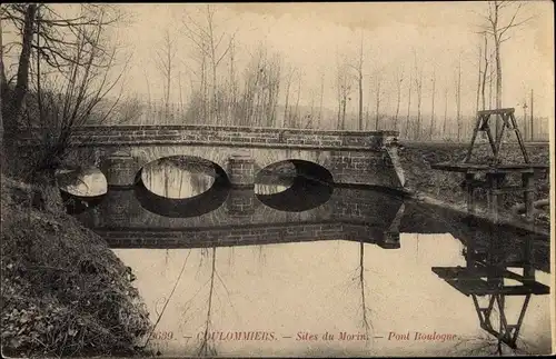 Ak Coulommiers Seine et Marne, Sites du Morin, Pont Boulogne