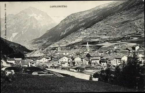 Ak Lanslebourg Savoie, Panorama