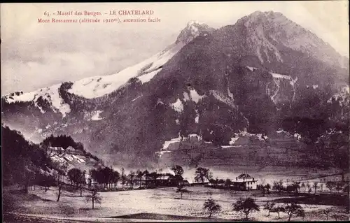 Ak Le Chatelard Savoie, Massif des Bauges, Mont Rossannaz