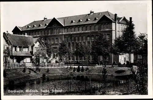 Ak Dordrecht Südholland Niederlande, Middelb. Techn. School