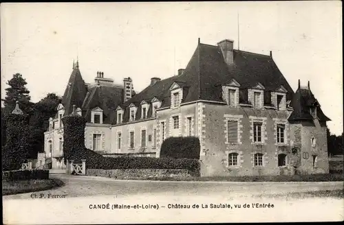 Ak Cande Maine et Loire, Château de La Sautale, vu de l'Entrée