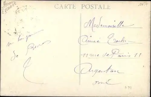 Ak Bures Essonne, Cottage, Ortspartie