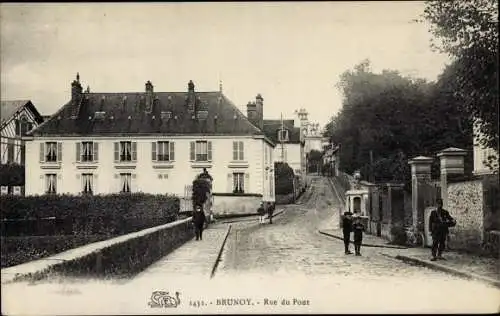 Ak Brunoy Essonne, Rue du Pont