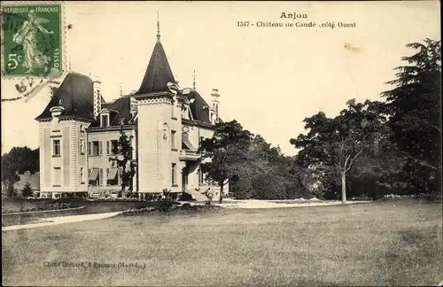 Ak Anjou Maine et Loire, Château de Candé, côté Quest