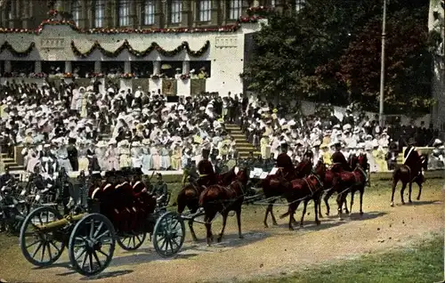 Ak Huldigungsfestzug 1908, Armee des Feldmarschalls Radetzky 1848, Artillerie