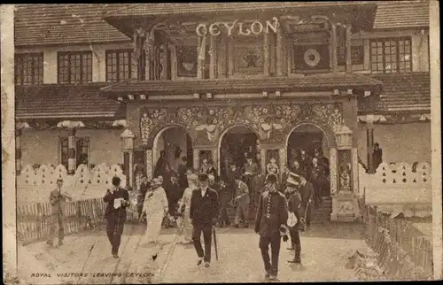 Ak Sri Lanka, Royal Visitors Leaving Ceylon