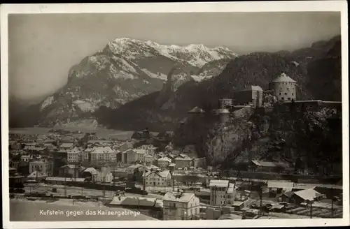 Ak Kufstein in Tirol, Stadtansicht, Kaisergebirge