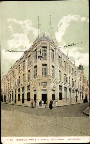 Ak Buenos Aires Argentinien, Edificio de Correos y Telegrafos