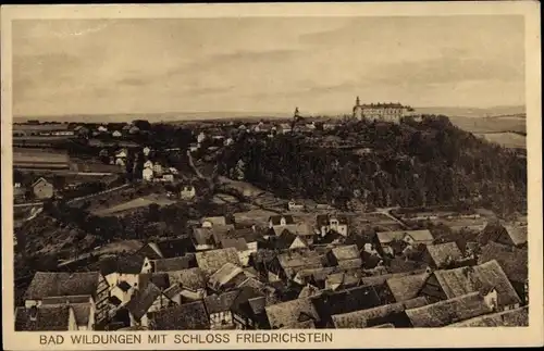 Ak Bad Wildungen in Nordhessen, Schloss Friedrichstein, Panorama