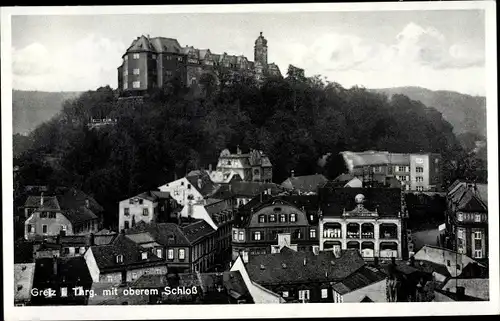 Ak Greiz im Vogtland, Oberes Schloss