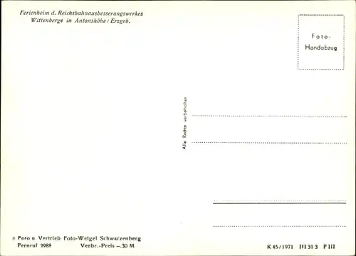 Ak Antonshöhe Breitenbrunn Erzgebirge, Ferienheim, Speisesaal