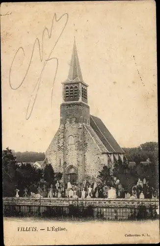 Ak Villuis Seine et Marne, Eglise