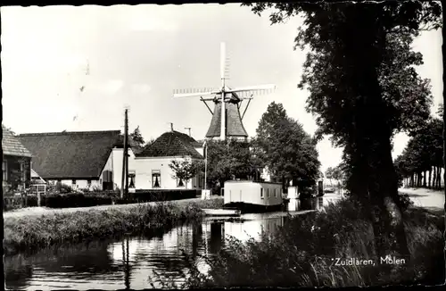 Ak Zuidlaren Drenthe Niederlande, Molen