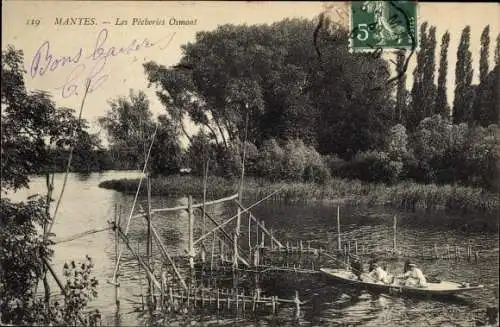 Ak Mantes Yvelines, Les Pecheres Osmont, Ruderboot