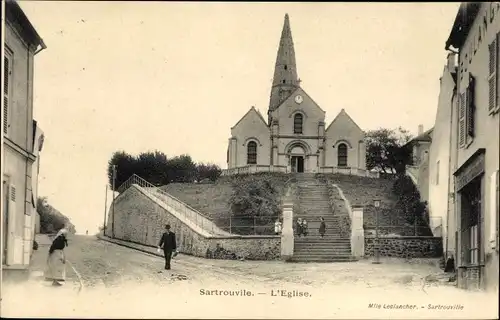 Ak Sartrouville Yvelines, L'Eglise