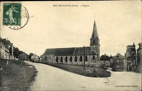 Ak Bec Hellouin Eure, L'Eglise