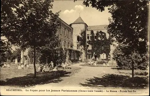 Ak Beaumesnil Eure, Le Repos pour les Jeunes Parisiennes, La Maison