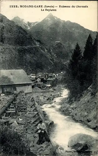 Ak Modane Gare Savoie, Ruisseau du Charmaix, Le Replaton