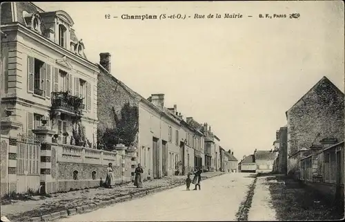 Ak Champlan Essonne, Rue de la Mairie