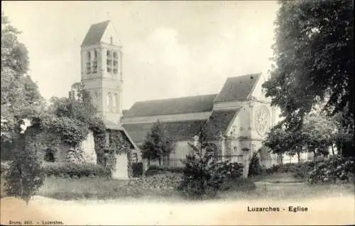 Ak Luzarches Val d’Oise, Eglise