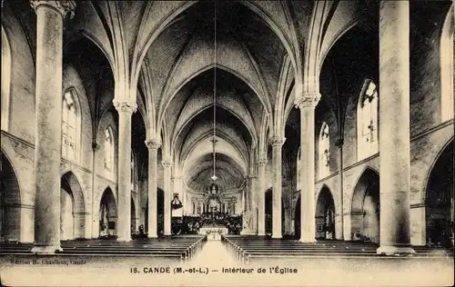 Ak Cande Maine et Loire, Intérieur de l'Église