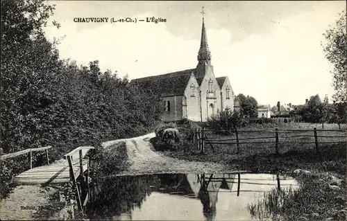 Ak Chauvigny Loir et Cher, Kirche